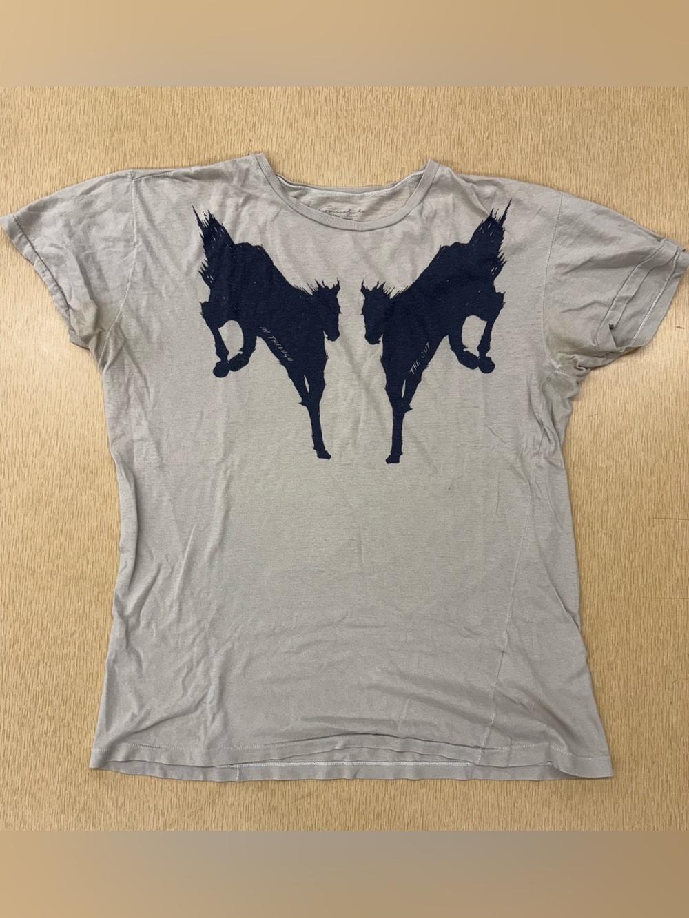 Vintage Y2K Loomstate horses tee
